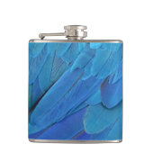 I'm blue - cool feather design  flachmann (Vorderseite)