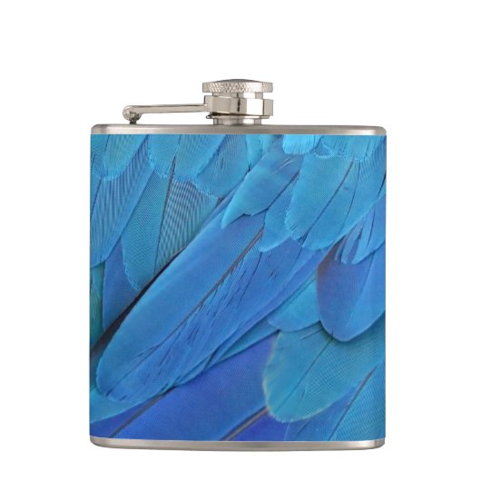 I'm blue - cool feather design  flachmann (Vorderseite)