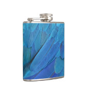 I'm blue - cool feather design  flachmann (Rechts)