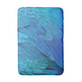 I'm blue - Macaw feathers Badematte (Vorderseite Vertikal)