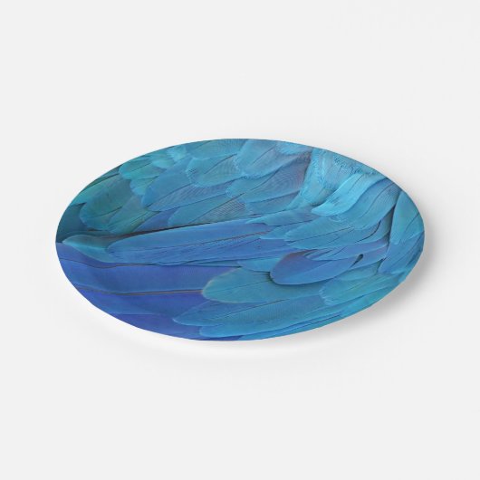 I'm blue - Macaw feathers Pappteller (Schrägansicht)