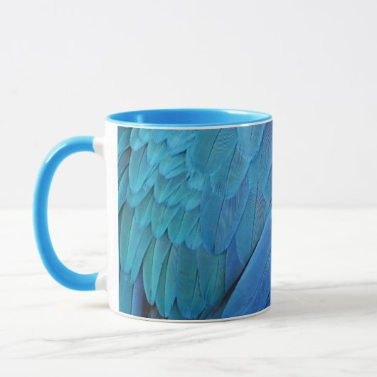 I'm blue - Macaw feathers Tasse (Links)