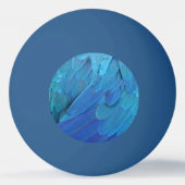 I'm blue - Macaw feathers Tischtennisball (Rückseite)