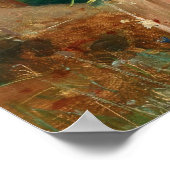 Im Blumengarten von Hans Zatzka - Poster (Ecke)