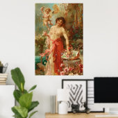 Im Blumengarten von Hans Zatzka - Poster (Heimbüro)