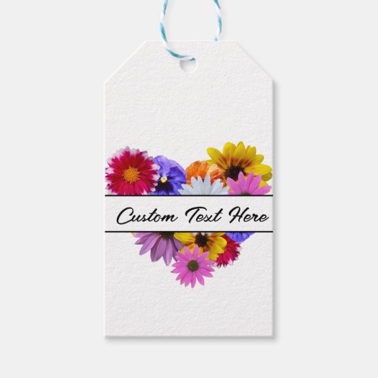 Im Blut - herzförmige Blüte Geschenkanhänger (Vorderseite)
