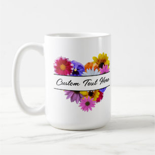 Im Blut - herzförmige Blüte Kaffeetasse