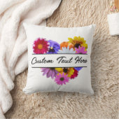 Im Blut - herzförmige Blüte Kissen (Decke)