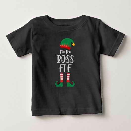 Im Boss Elf passt Weihnachten Baby T-shirt (Vorderseite)