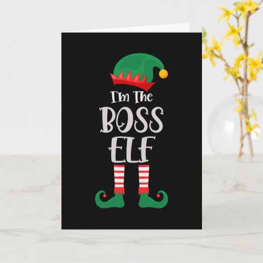 Im Boss Elf passt Weihnachten Karte (Gelbe Blume)