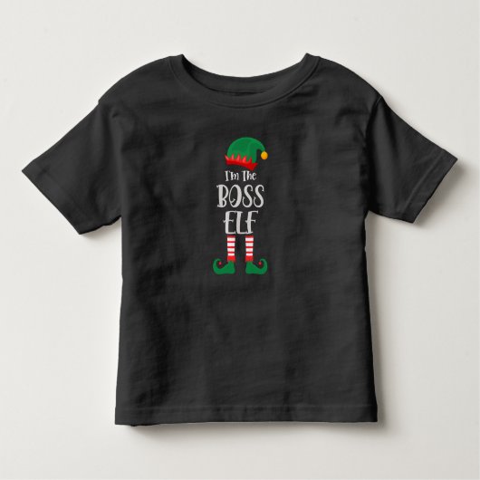 Im Boss Elf passt Weihnachten Kleinkind T-shirt (Vorderseite)