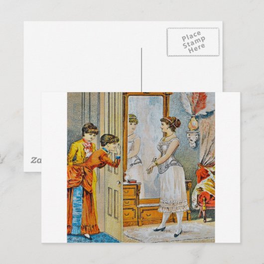 Im Boudoir Postkarte (Vorne/Hinten)