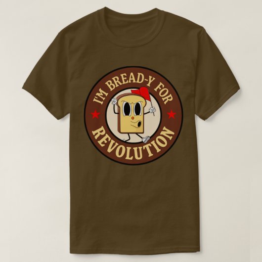 Im Bready for revolution lustig Verlassen Wing Puf T-Shirt (Design vorne)