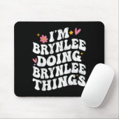 Im Brynlee Brynlee Dinge tun Retro Groovy Mousepad (Mit Mouse)