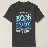 Im Buch Dragon kein Worm Reading Costume World T-Shirt (Design vorne)