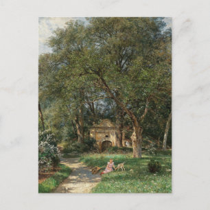 Im Burgpark   Hugo Darnaut Postkarte