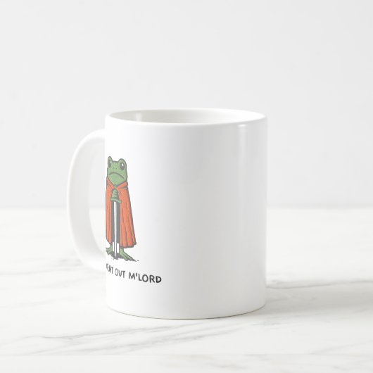 I'm Burnt Out M'lord Funny Knight Frog Meme Boys M Kaffeetasse (Vorderseite Links)