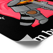 I'm Burnt Out M'lord Funny Knight Raccoons Meme Bo Poster (Ecke)