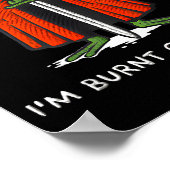 I'm Burnt Out My Lord Funny Medieval Frog Meme Art Poster (Ecke)