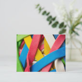 Im Büro Gummiband Postkarte (Stehend Vorderseite)