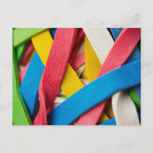 Im Büro Gummiband Postkarte
