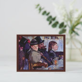 Im Café: Cabaret von Reichshoffen Postkarte (Stehend Vorderseite)