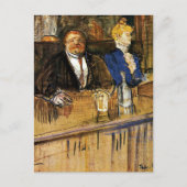 Im Café, dem Kunden und dem Anämischen Kassierer Postkarte (Vorderseite)