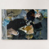 Im Café von Manet Impressionist Malerei Puzzle (Horizontal)