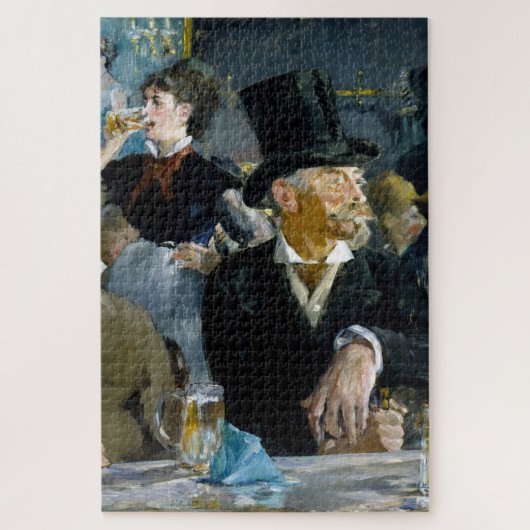 Im Café von Manet Impressionist Malerei Puzzle (Vertikal)