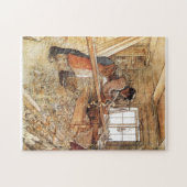 Im Carpenter Shop - Carl Larsson 1905 Puzzle (Horizontal)