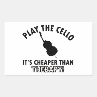 Im Cello spielen Rechteckiger Aufkleber
