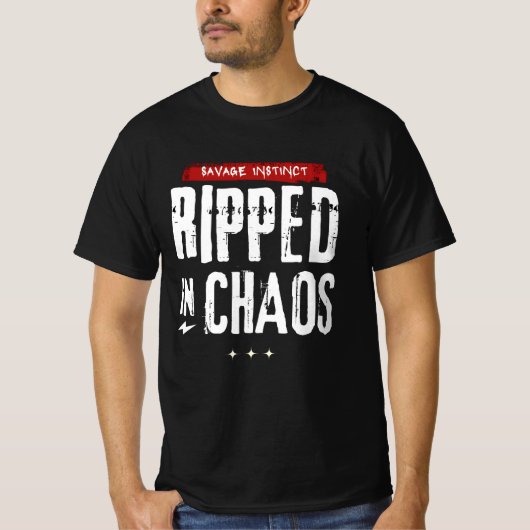 Im Chaos-Savage-Instinkt-T - Shirt gerissen (Vorderseite)