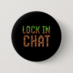 Im Chat einschließen - Retro-Videospiel Pixel Art  Button