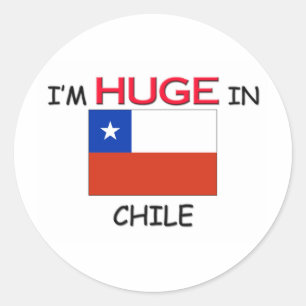 Im CHILE bin ich sehr groß Runder Aufkleber