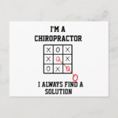 Im Chiropraktiker finde ich immer eine Lösung Postkarte (Vorderseite)