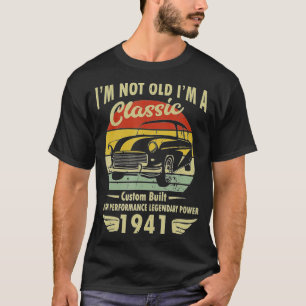 Im Classic Car 81. Geburtstagsgeschenk 81 Jahre al T-Shirt