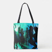 Im Club Silhouette Blue Green Tasche (Rückseite)