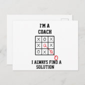Im Coach finde ich immer eine Lösung Postkarte (Vorne/Hinten)