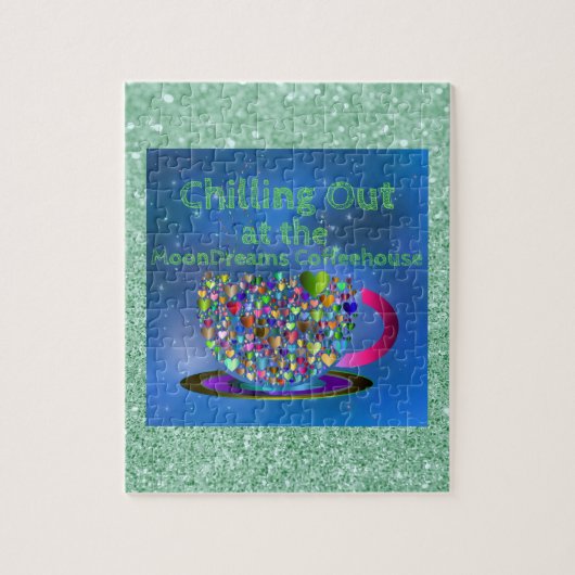 Im Coffeehouse des MoonDreams kühlen Puzzle (Vertikal)