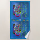 Im Coffeehouse des MoonDreams kühlen Strandtuch (Vorderseite)