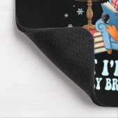 I'm cold but i'm being brave about it penguin  mousepad (Ecke)