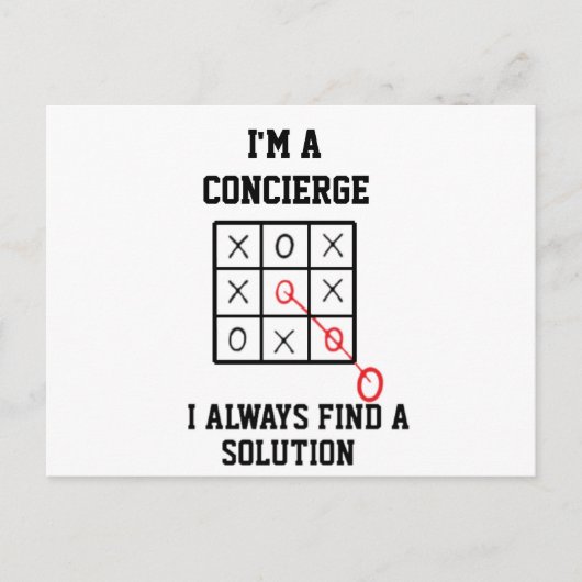 Im Concierge finde ich immer eine Postkarte (Vorderseite)