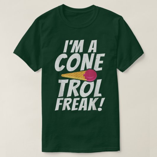 Im Conetrol Freak lustige Eiscreme-T - Shirt (Design vorne)