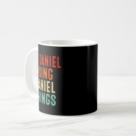 I'm Daniel Doing Daniel Things Funny Christmas Ide Kaffeetasse (Vorderseite Links)