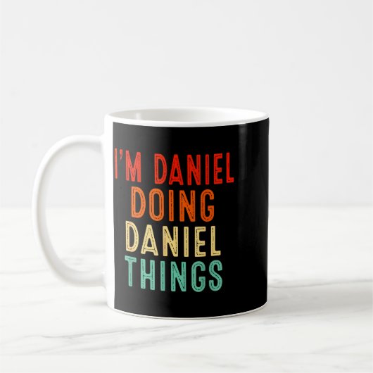 I'm Daniel Doing Daniel Things Funny Christmas Ide Kaffeetasse (Links)
