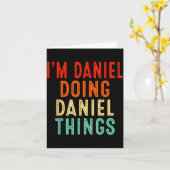 I'm Daniel Doing Daniel Things Funny Christmas Ide Karte (Gelbe Blume)