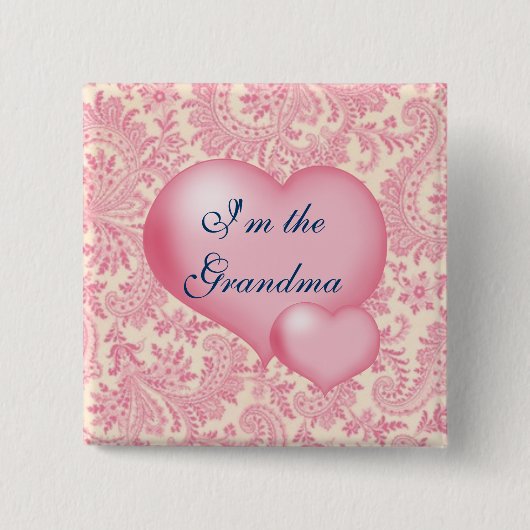 Im das Großmutter-Rosa Button (Vorderseite)