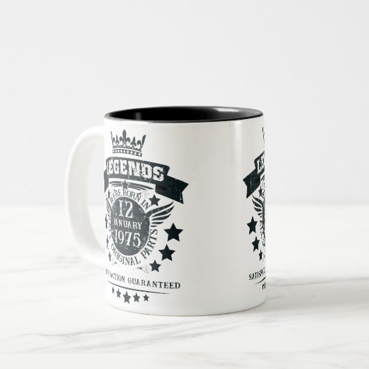 Im Datumsmonat waren die personalisierten Legenden Zweifarbige Tasse (Vorderseite Links)