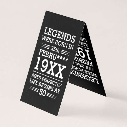 Im Datumsmonatsalter waren benutzerdefinierte Lege (Rückseite)