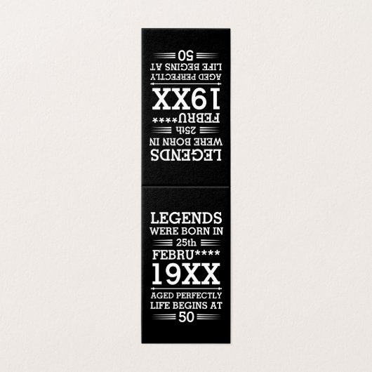 Im Datumsmonatsalter waren benutzerdefinierte Lege (Außenseite Aufgefaltet)